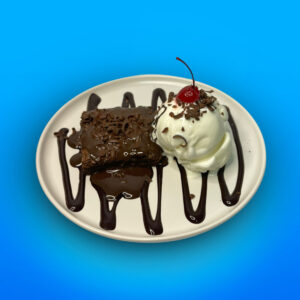 Brownie com sorvete