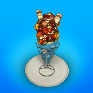 Bubble Waffle - Morango Kinder