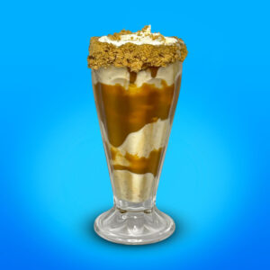Milkshake na taça - Paçoca com doce de leite